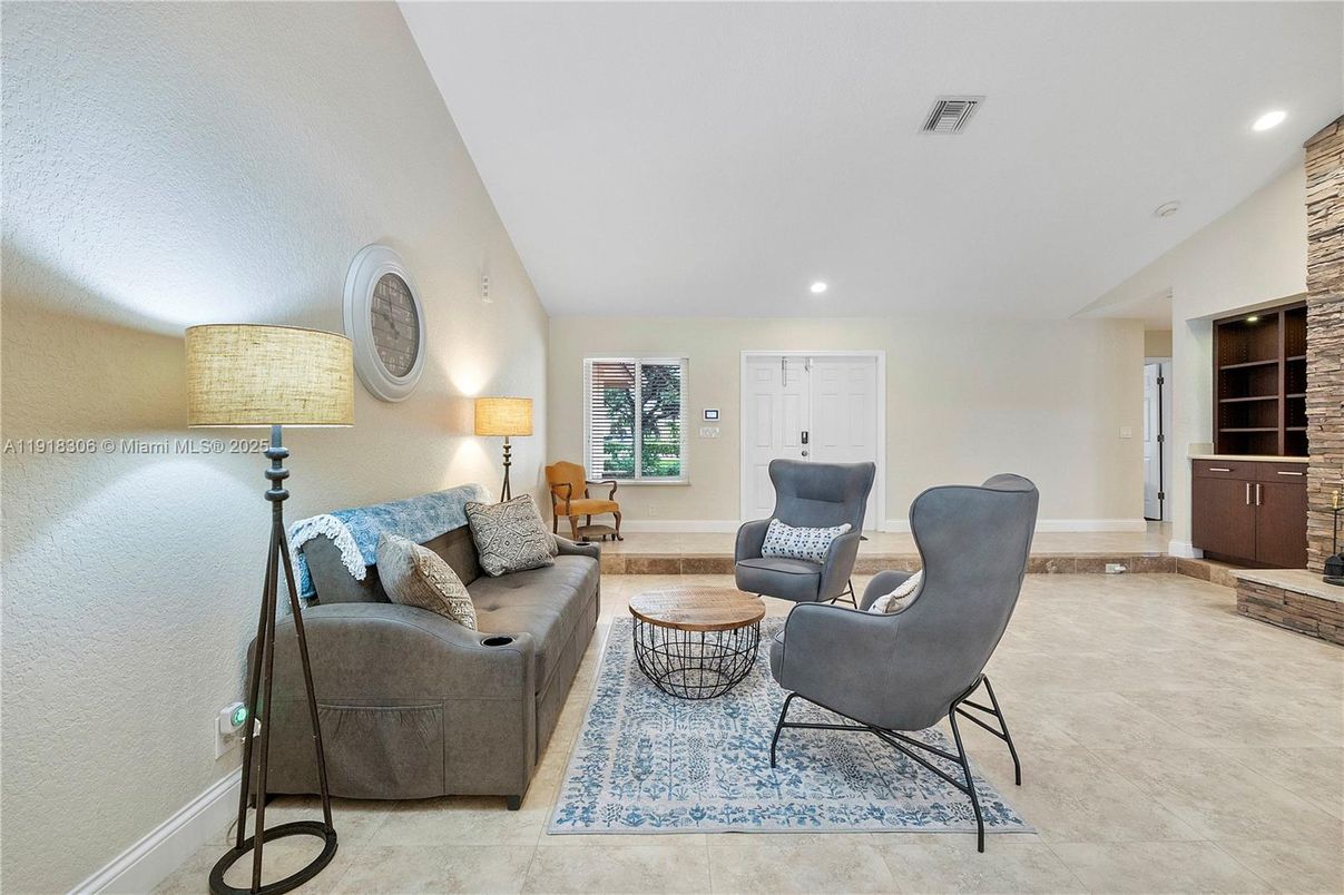 Interior, Living room, Recessed Lighting