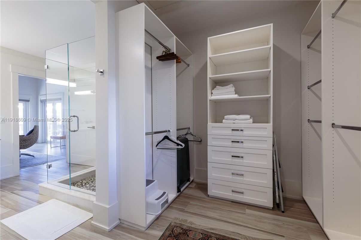 Interior, Walk-in Closets, Wood Texture Flooring