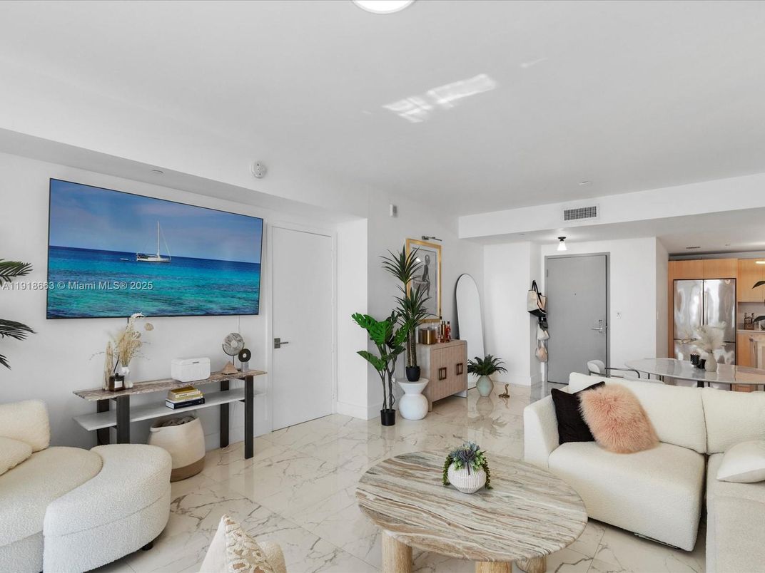 Dining room, Interior, Kitchen, Living room, Marble, Recessed Lighting, Water