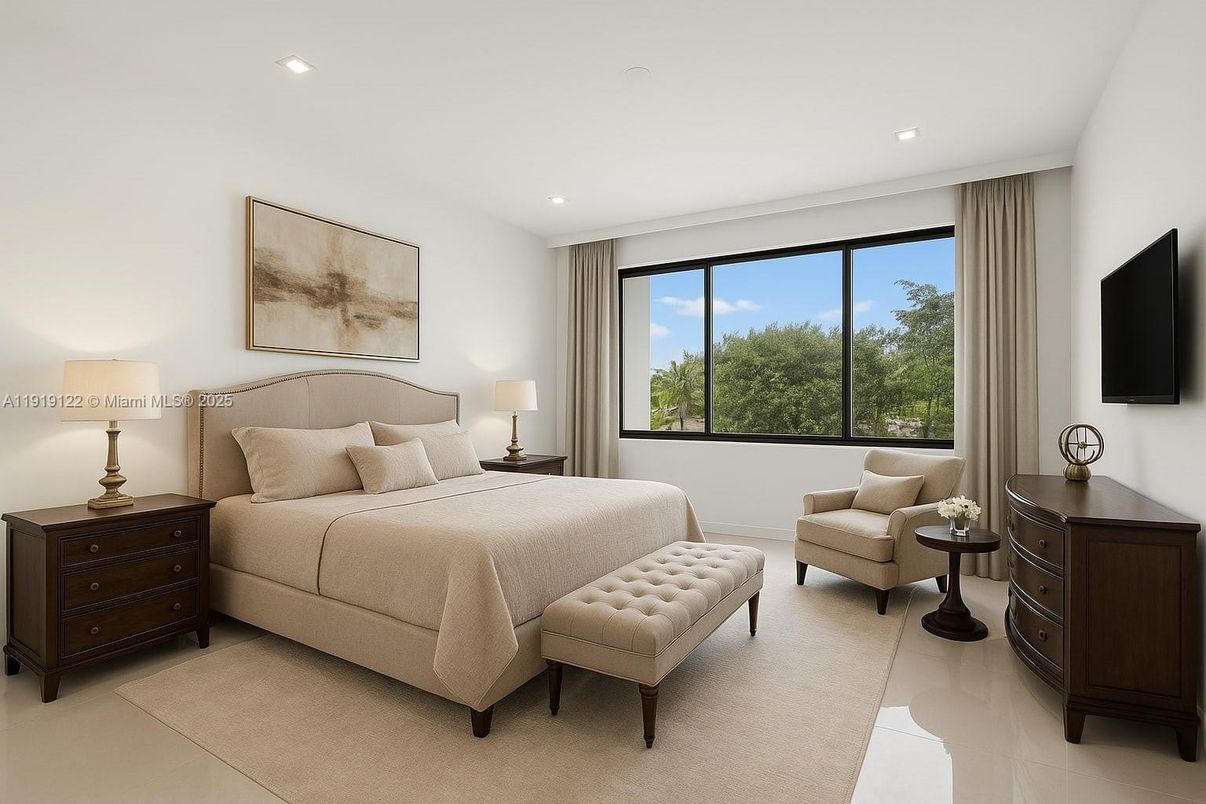 Bedroom, Interior, Recessed Lighting