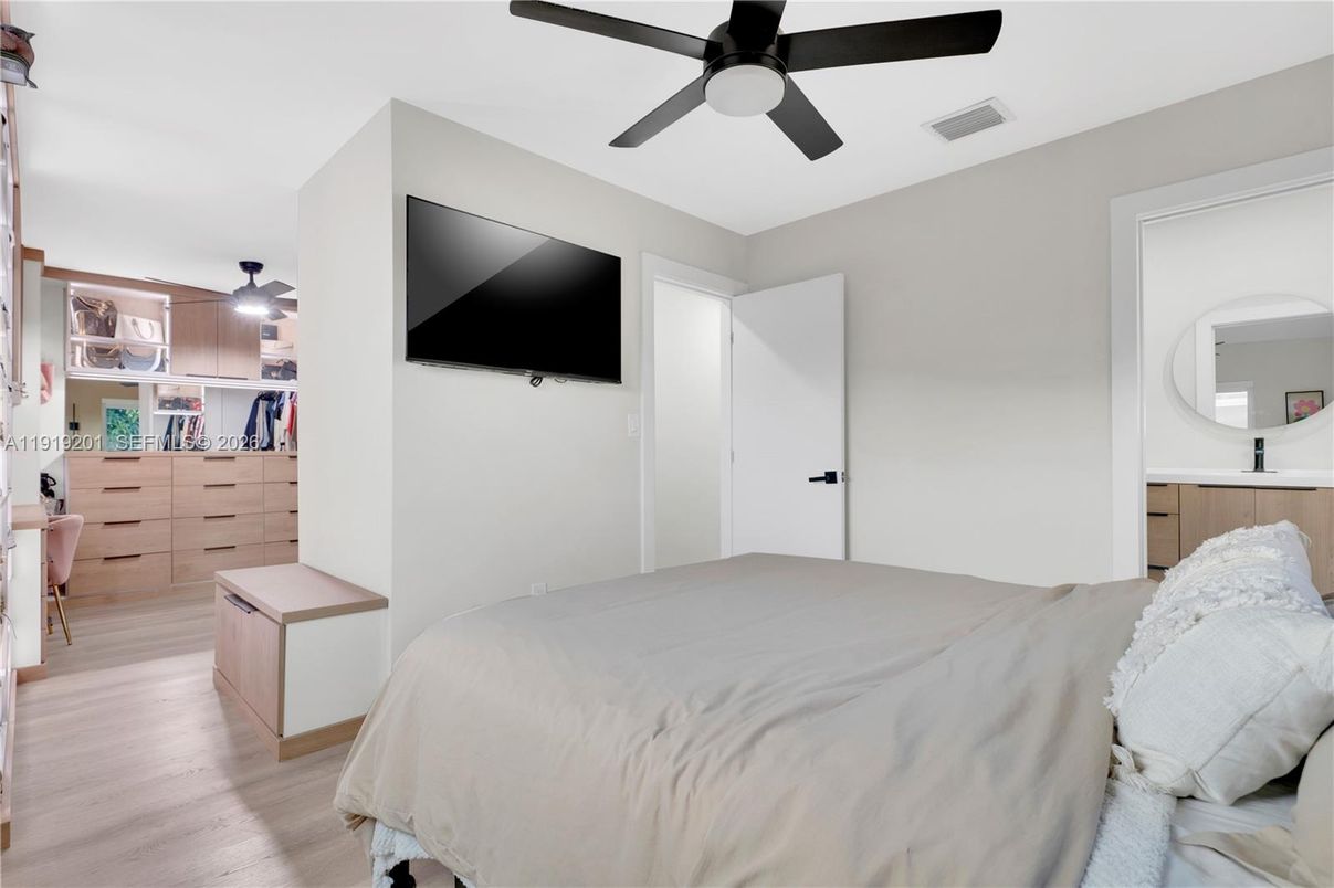 Bedroom, Interior, Wood Texture Flooring