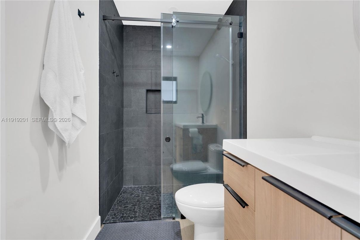 Bathroom, Glass Shower, Interior