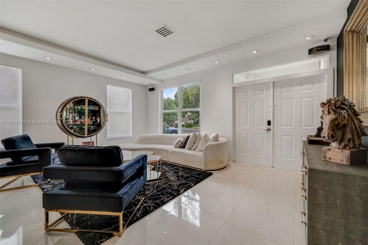 Interior, Living room, Recessed Lighting