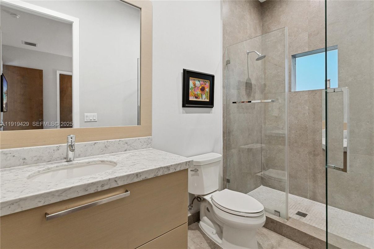 Bathroom, Glass Shower, Interior