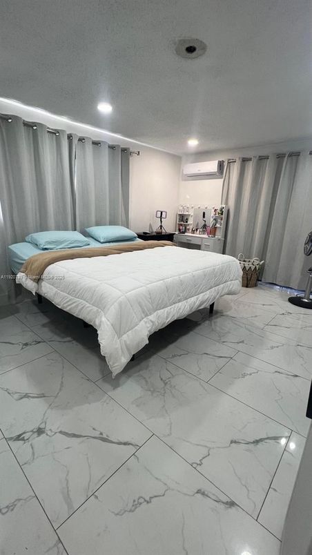 Bedroom, Interior, Marble, Recessed Lighting
