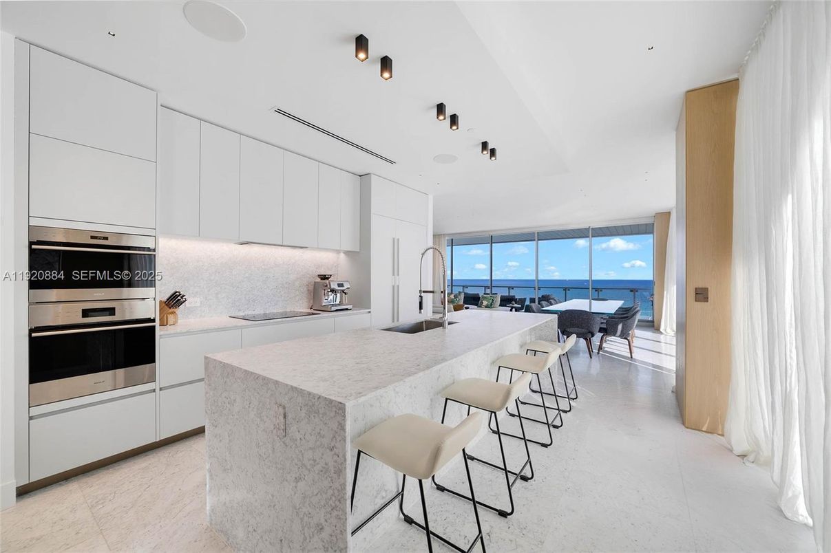 Interior, Kitchen, Pendant Lights, Stainless Steel Appliances, Water