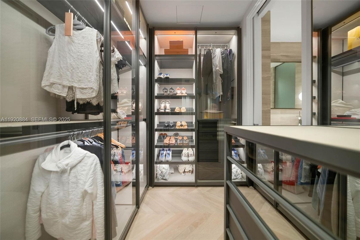 Interior, Walk-in Closets, Wood Texture Flooring