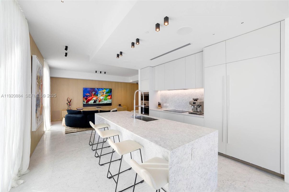 Interior, Kitchen, Living room, Recessed Lighting