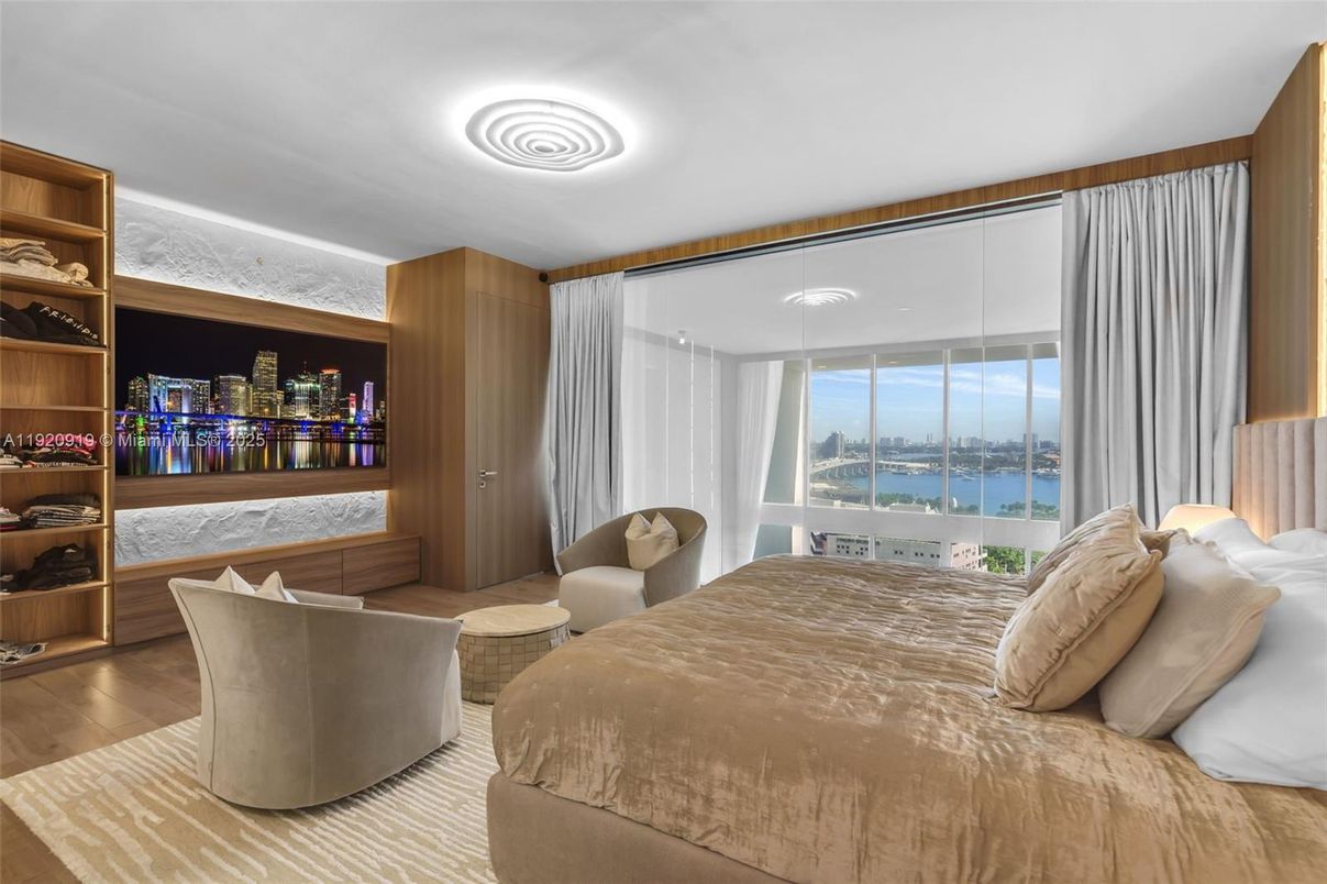 Bedroom, Interior, Water, Wood Texture Flooring