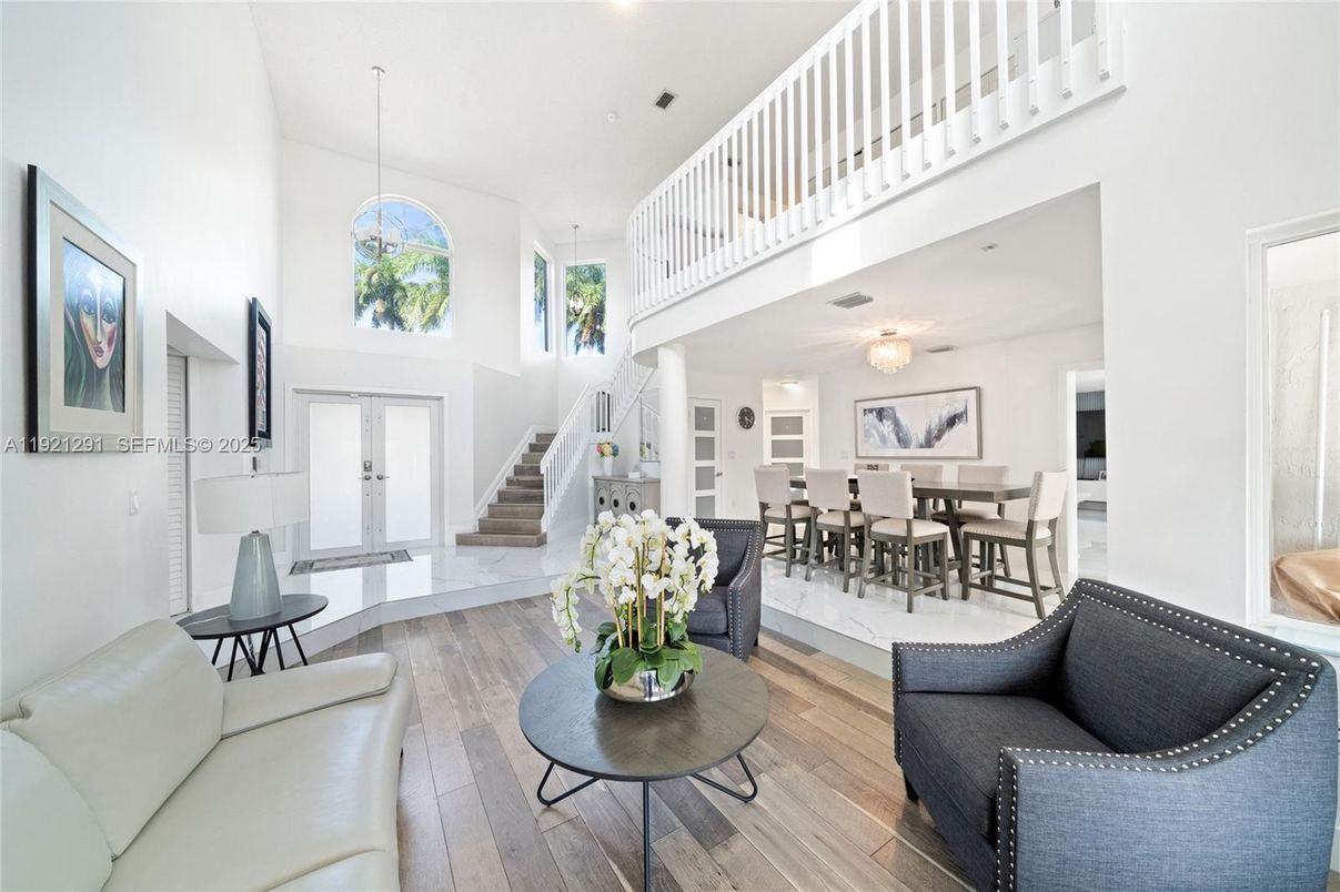 Dining room, Interior, Living room, Pendant Lights, Wood Texture Flooring