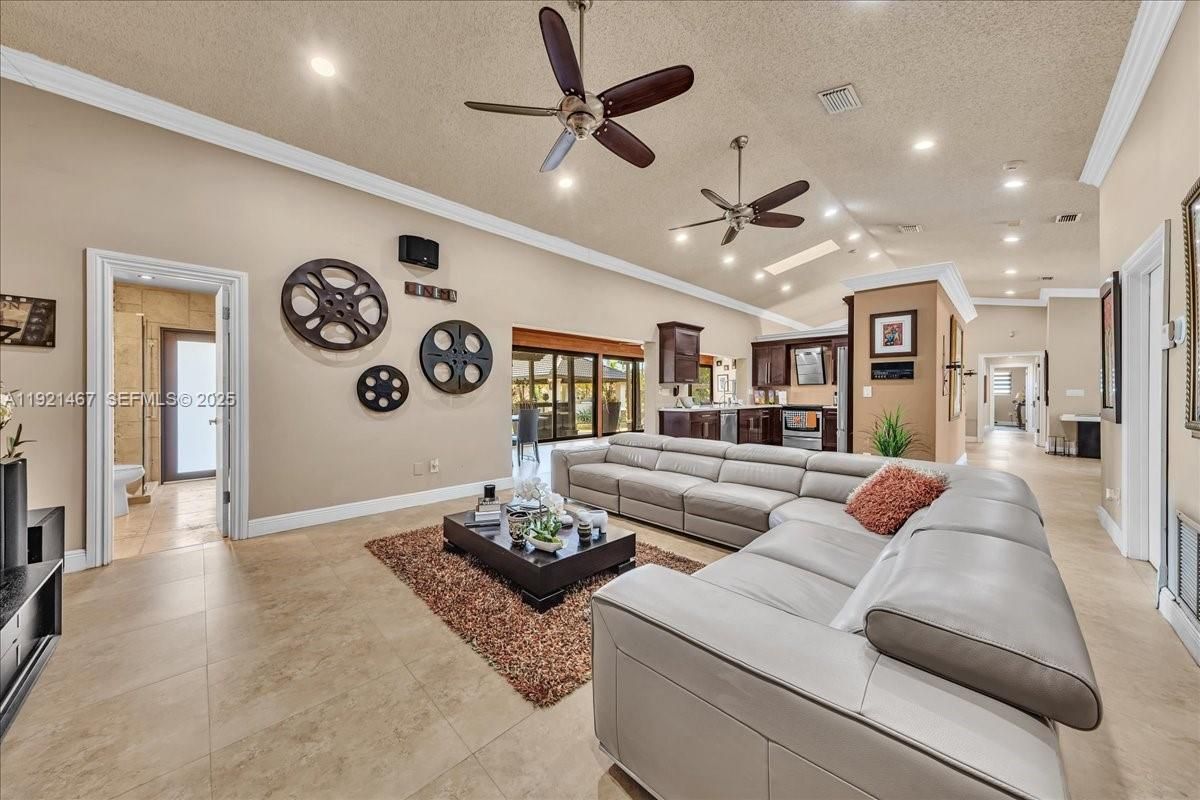 Interior, Living room, Recessed Lighting