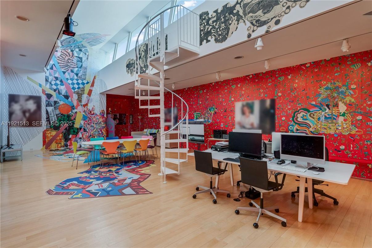 Home Office, Interior, Wood Texture Flooring