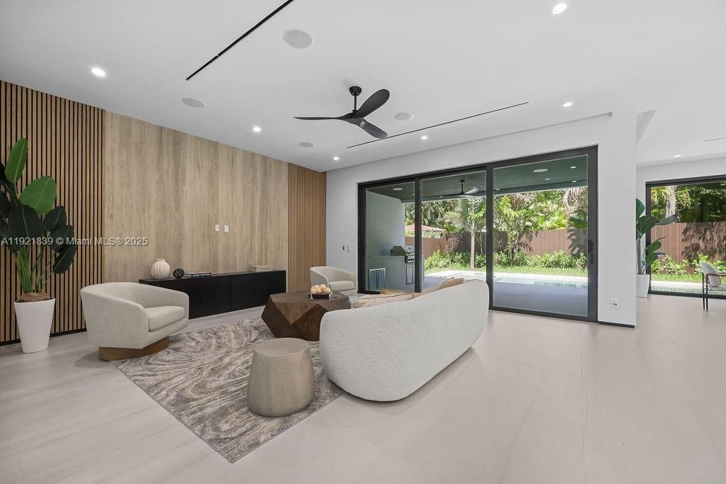 Interior, Living room, Recessed Lighting