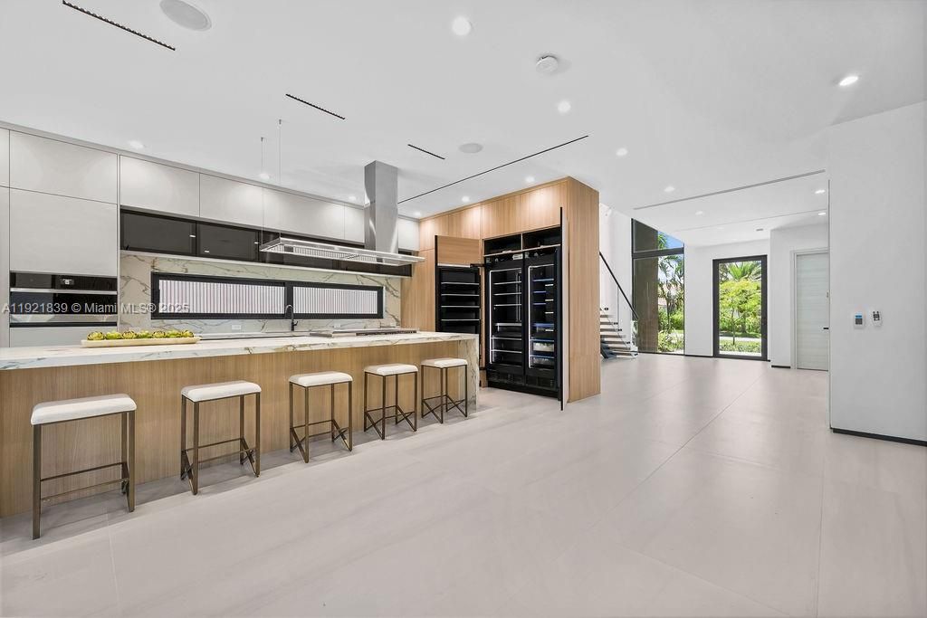 Interior, Kitchen, Pendant Lights, Recessed Lighting, Wooden Walls