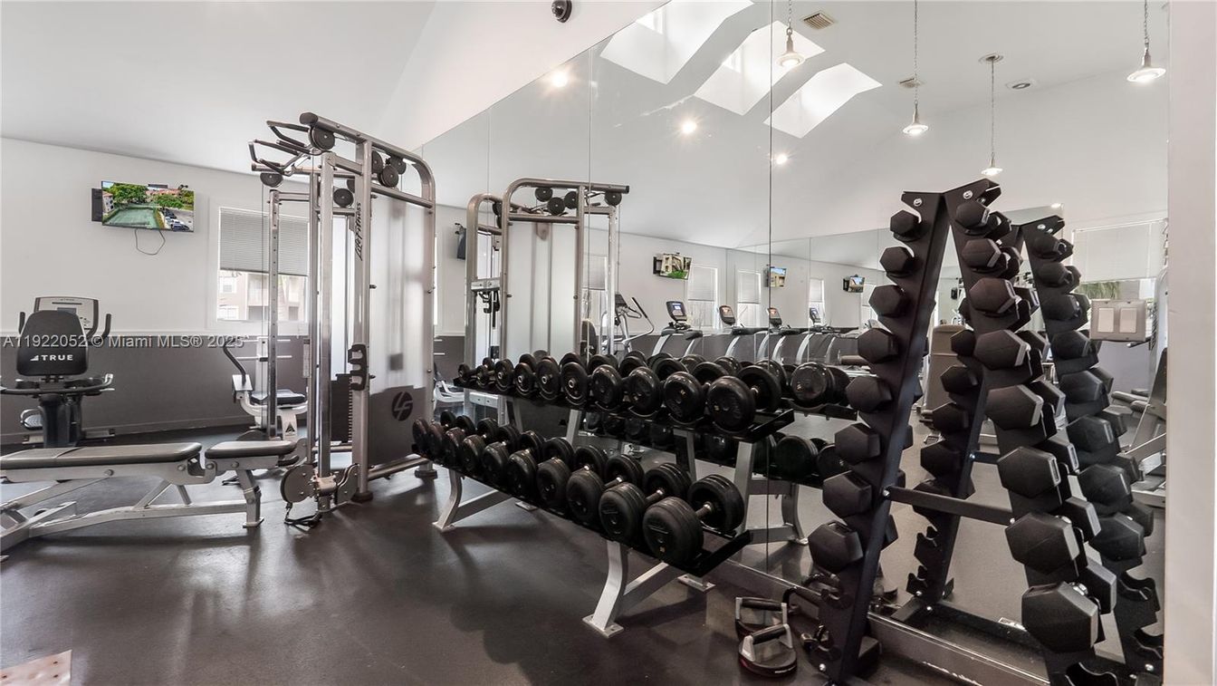 Fitness Equipment, Gym, Interior, Pendant Lights, Recessed Lighting