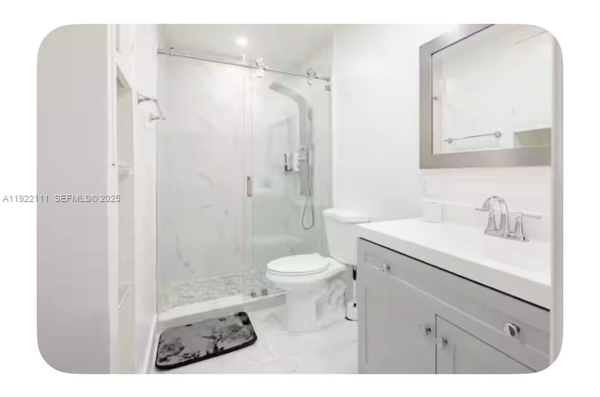 Bathroom, Glass Shower, Interior, Marble, Marble Walls, Recessed Lighting