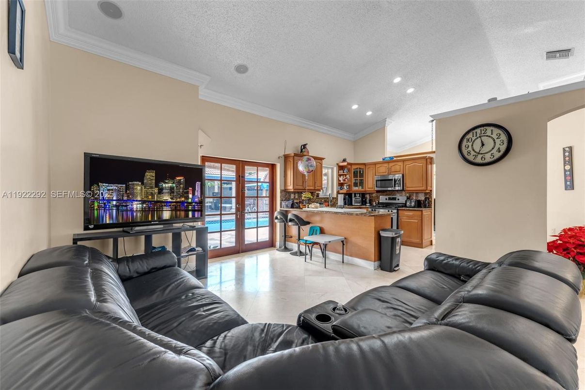 Interior, Kitchen, Living room, Recessed Lighting