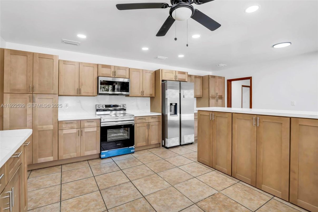 Interior, Kitchen, Recessed Lighting, Stainless Steel Appliances