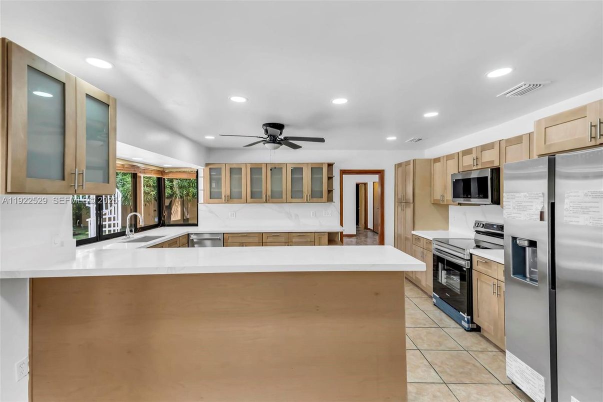 Interior, Kitchen, Recessed Lighting, Stainless Steel Appliances