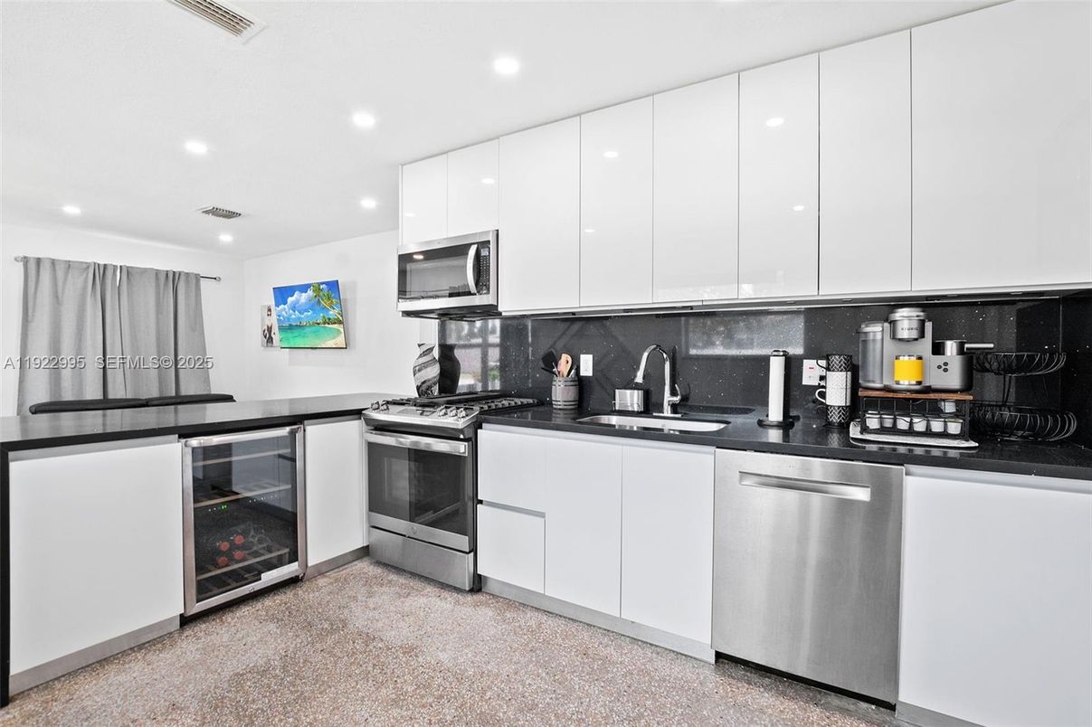 Interior, Kitchen, Recessed Lighting, Stainless Steel Appliances