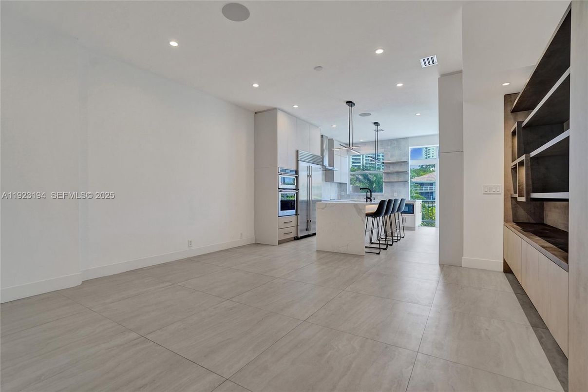Interior, Kitchen, Pendant Lights, Recessed Lighting, Stainless Steel Appliances