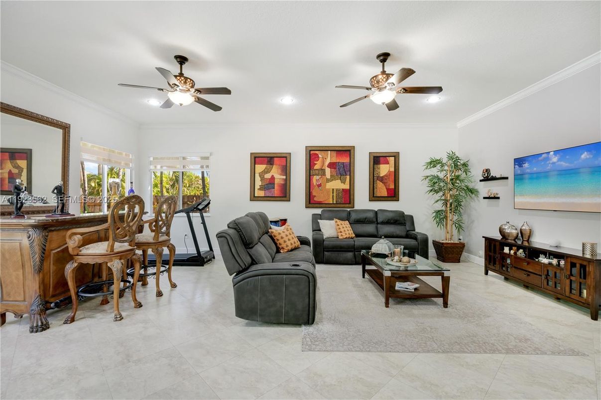 Interior, Living room, Recessed Lighting