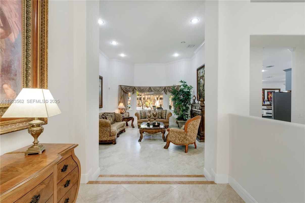 Interior, Living room, Recessed Lighting
