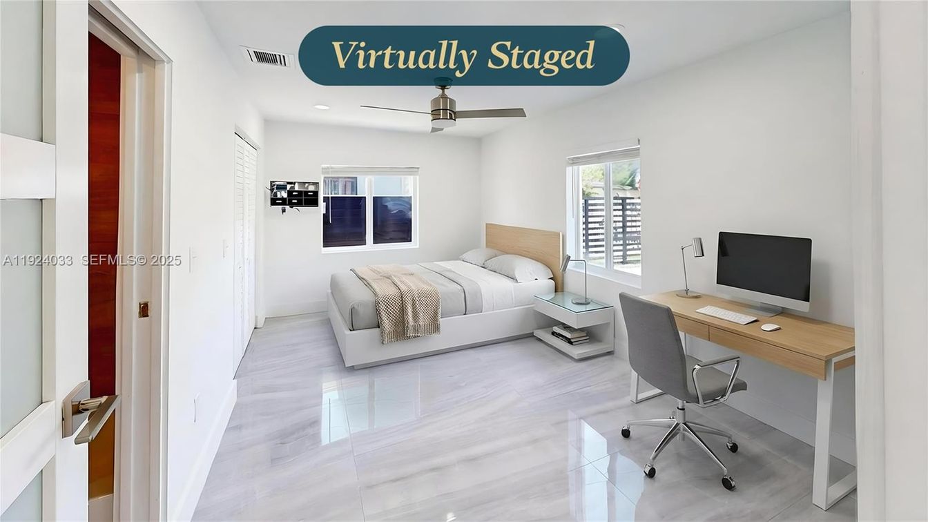 Bedroom, Home Office, Interior, Recessed Lighting