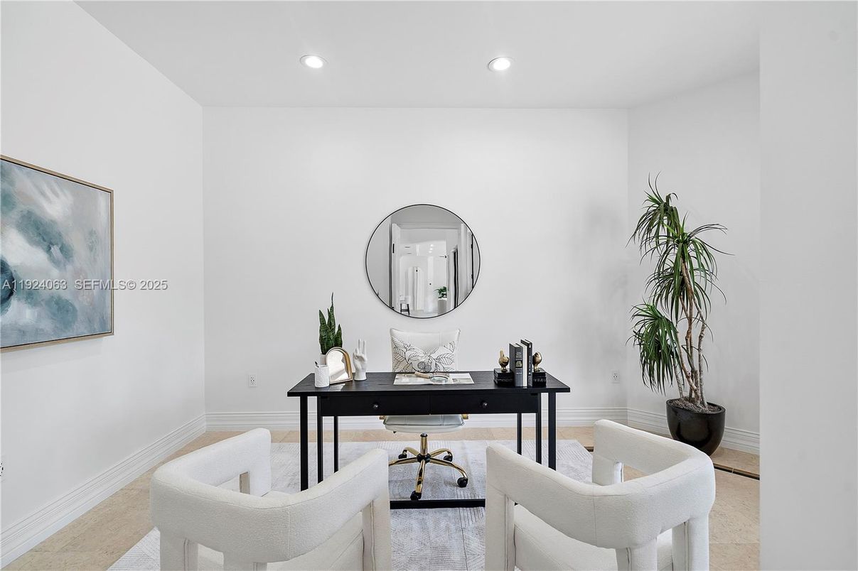 Home Office, Interior, Recessed Lighting