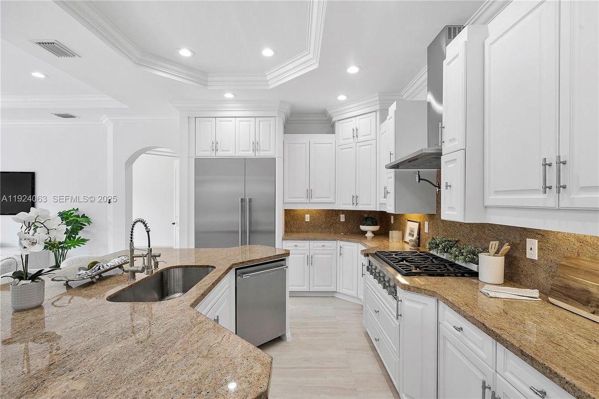 Interior, Kitchen, Recessed Lighting, Stainless Steel Appliances