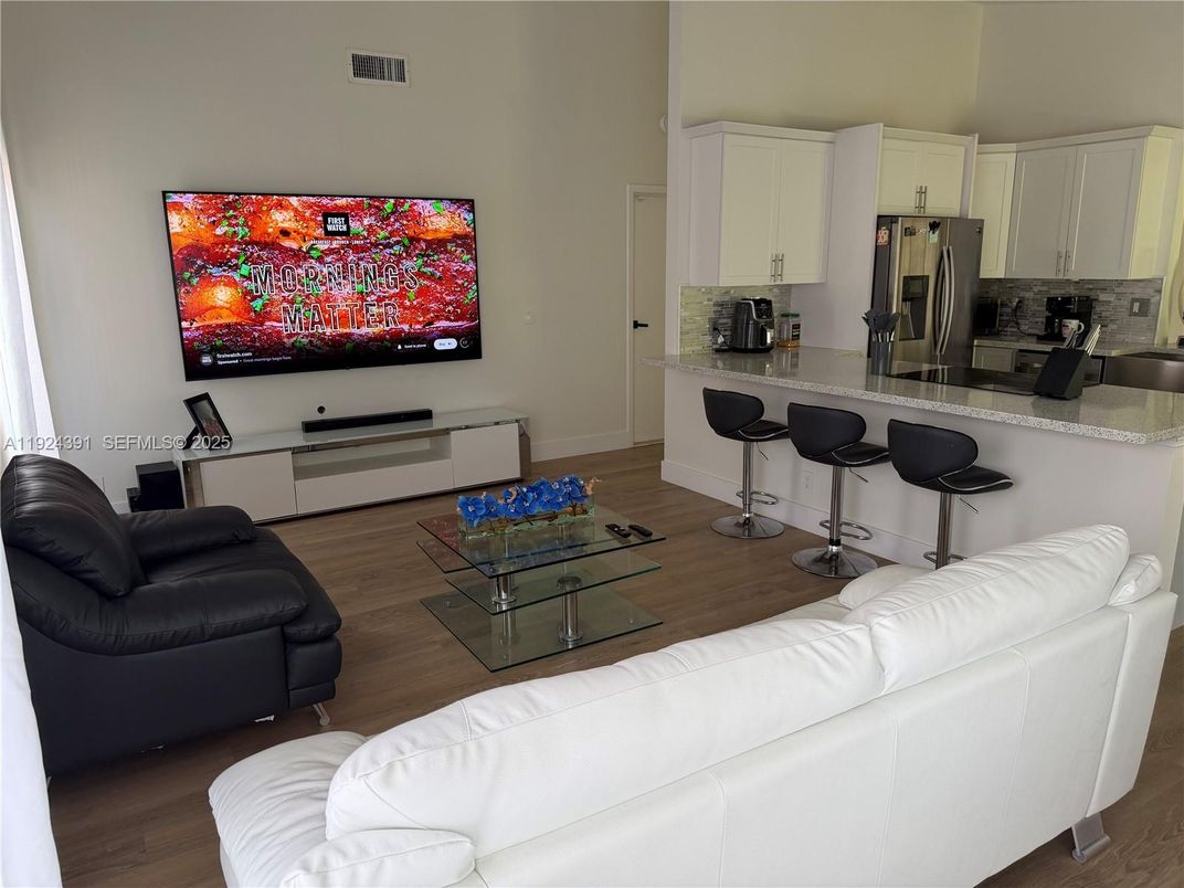 Interior, Kitchen, Living room, Wood Texture Flooring