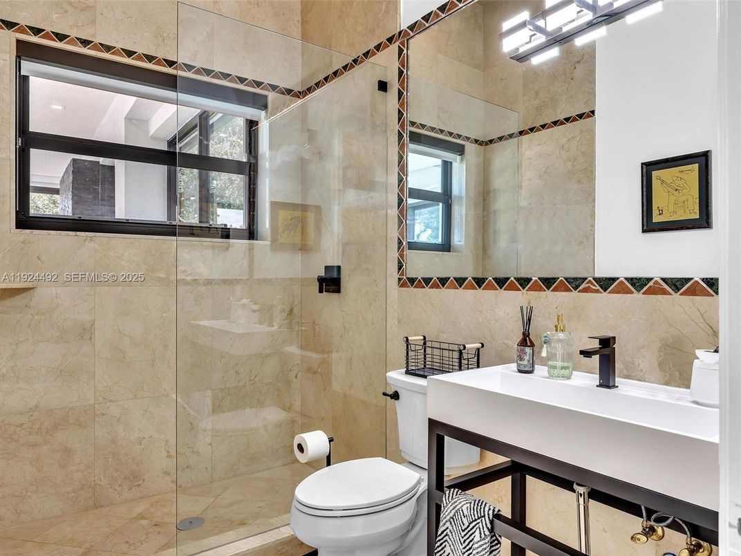 Bathroom, Glass Shower, Interior