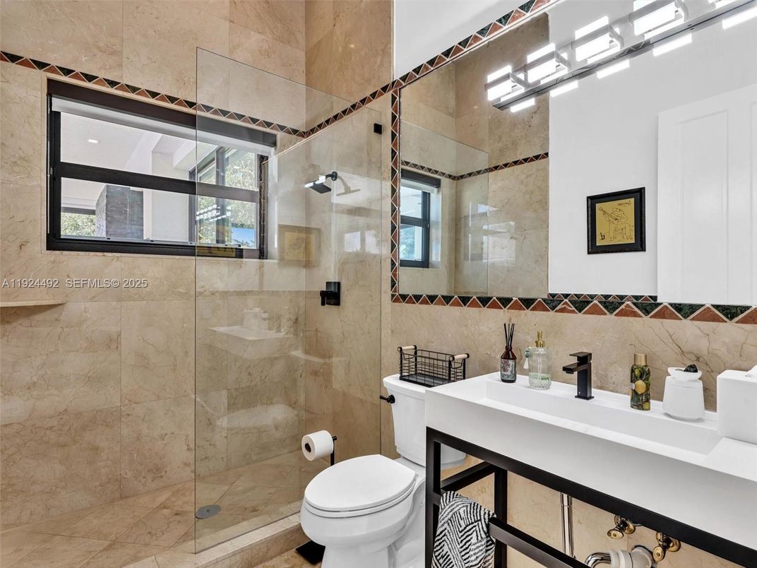 Bathroom, Glass Shower, Interior