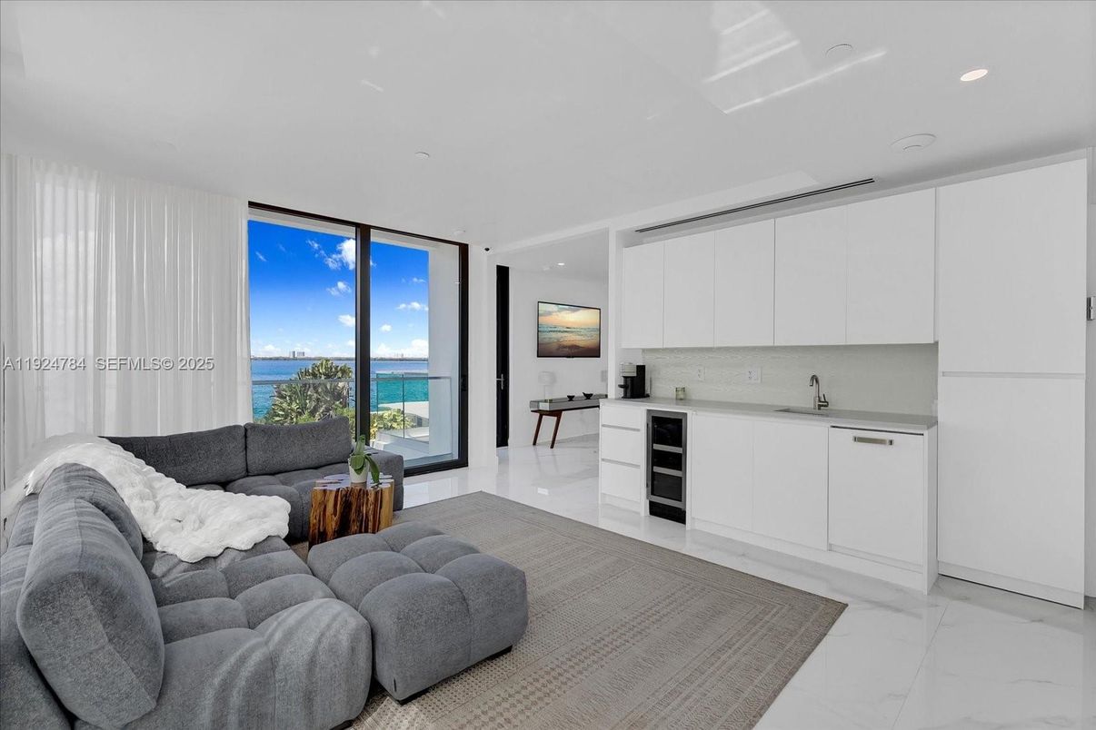 Interior, Living room, Marble, Recessed Lighting, Water