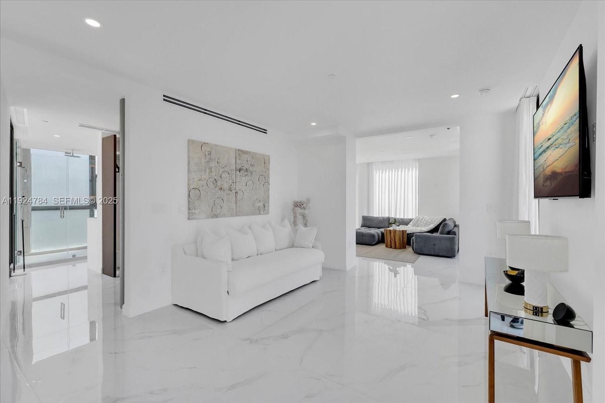 Interior, Living room, Marble, Recessed Lighting