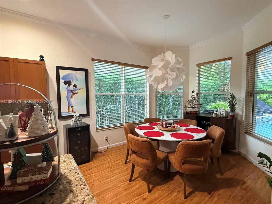 Chandelier, Dining room, Interior, Pendant Lights, Wood Texture Flooring