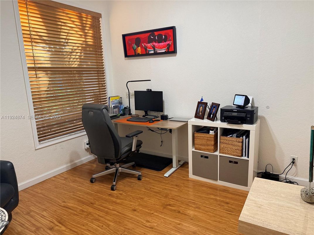 Home Office, Interior, Wood Texture Flooring