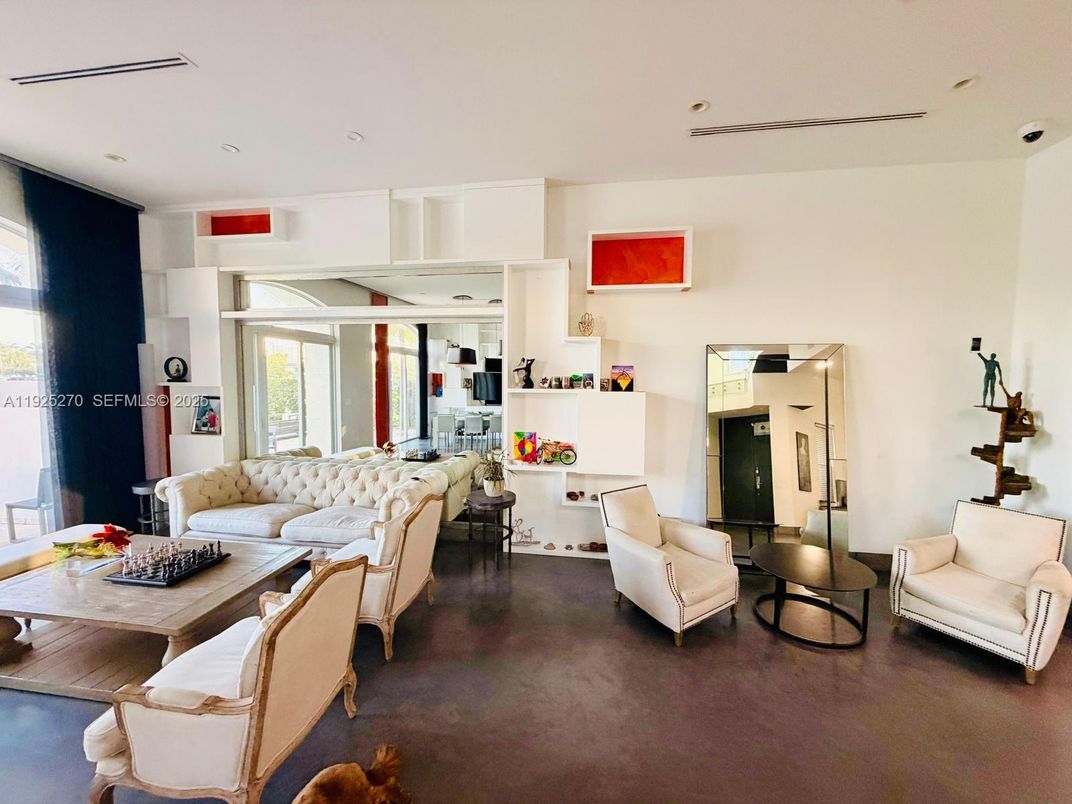 Interior, Living room, Recessed Lighting