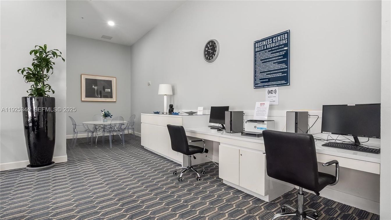 Home Office, Interior, Recessed Lighting