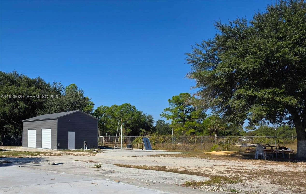 Backyard, Detached Garage, Exterior