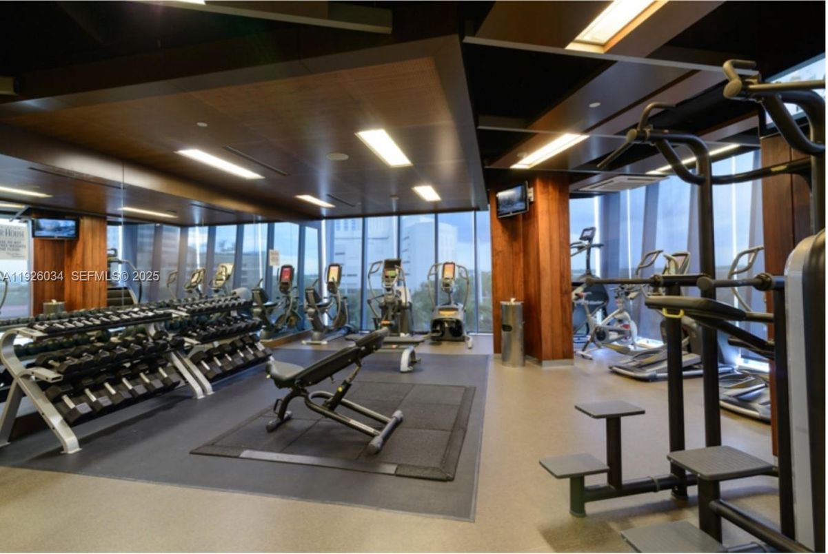 Fitness Equipment, Gym, Interior, Recessed Lighting