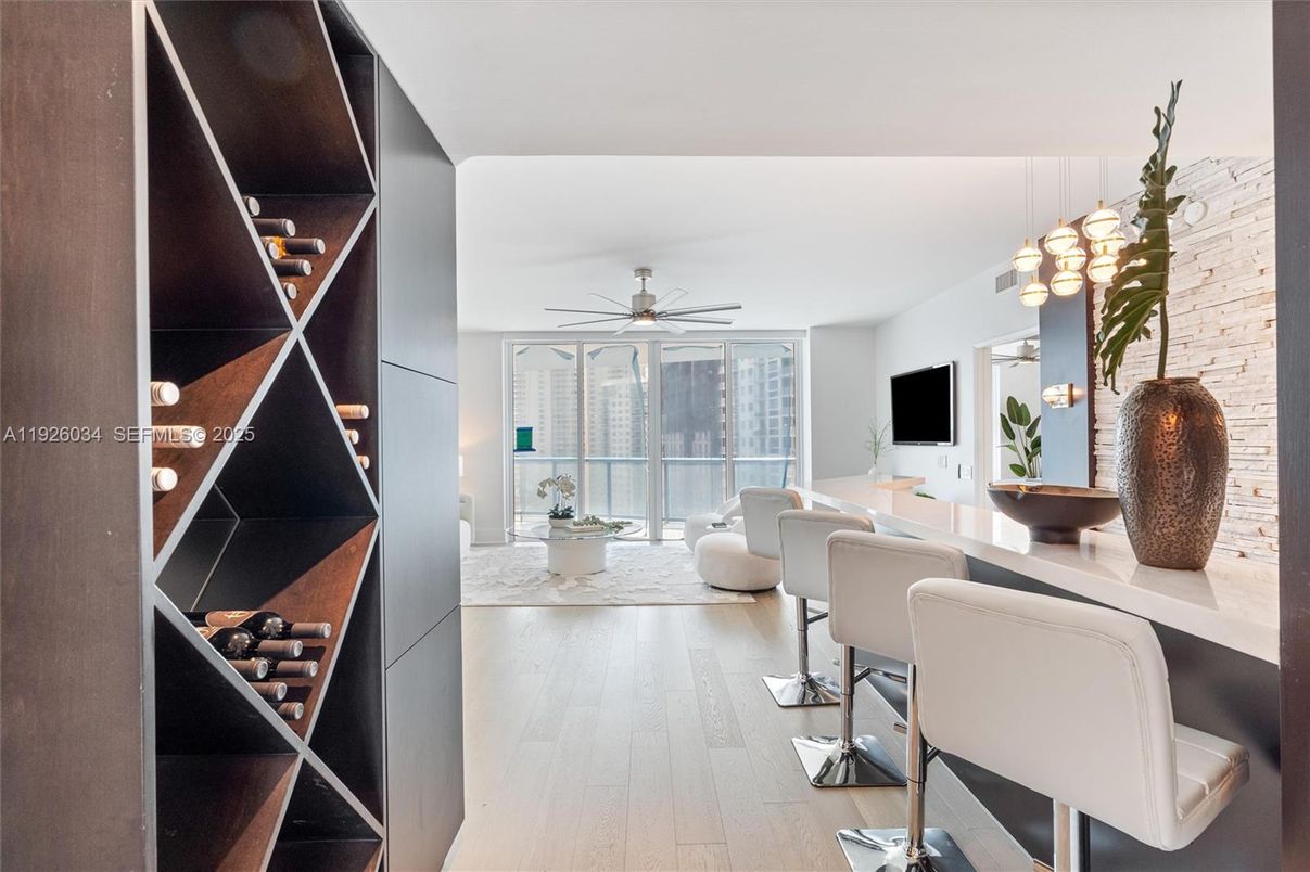 Interior, Living room, Pendant Lights, Wood Texture Flooring