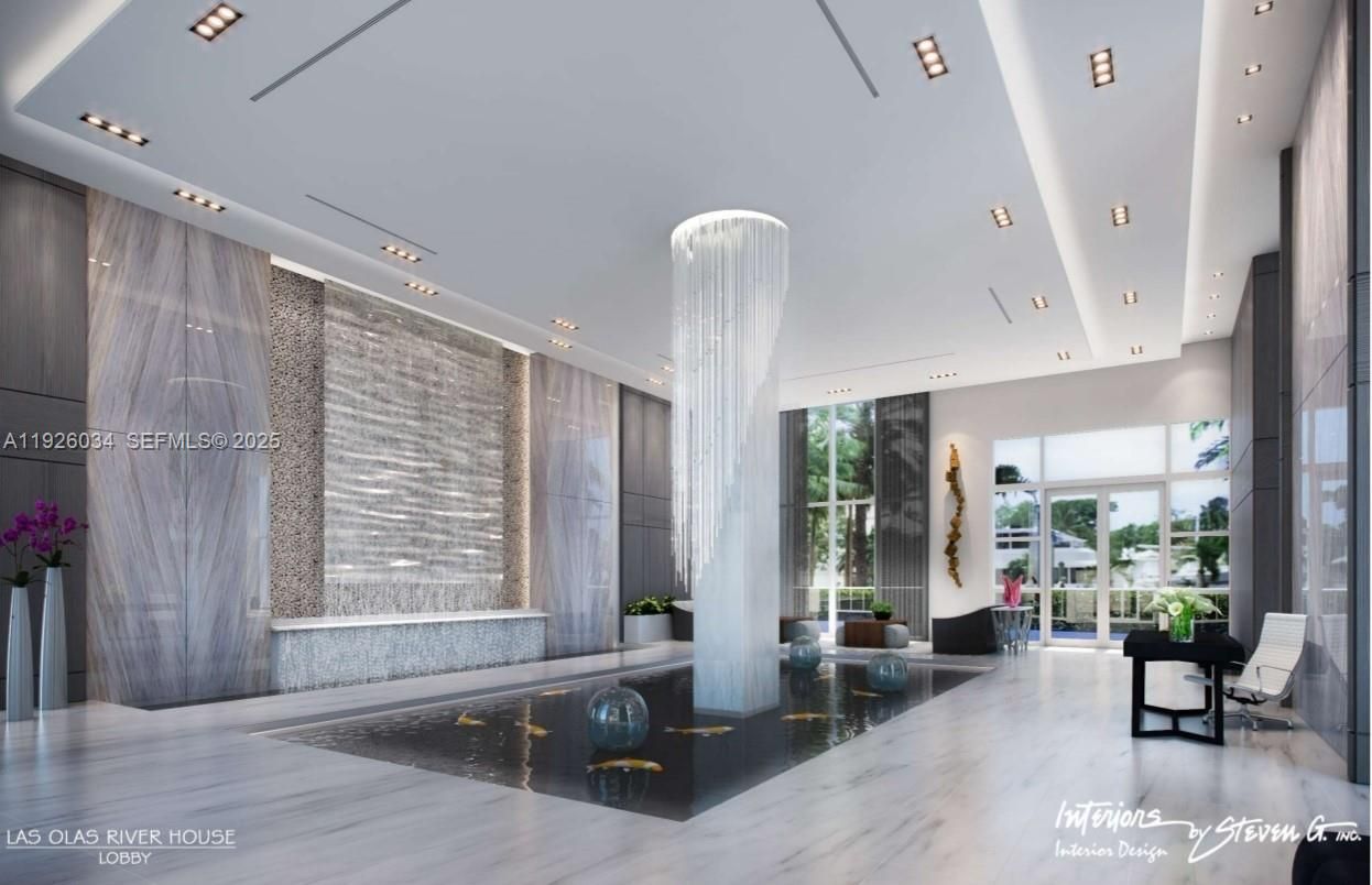 Chandelier, Interior, Pool, Recessed Lighting