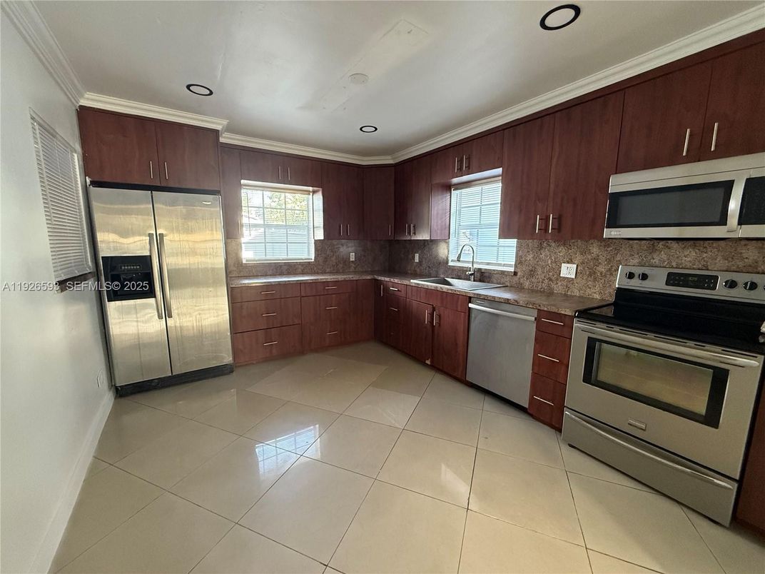 Interior, Kitchen, Recessed Lighting, Stainless Steel Appliances