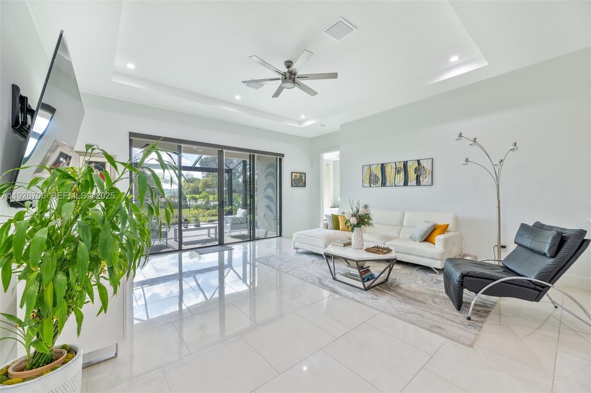 Interior, Living room, Recessed Lighting