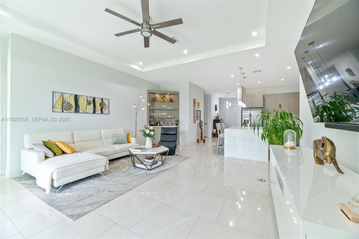 Interior, Kitchen, Living room, Pendant Lights, Recessed Lighting