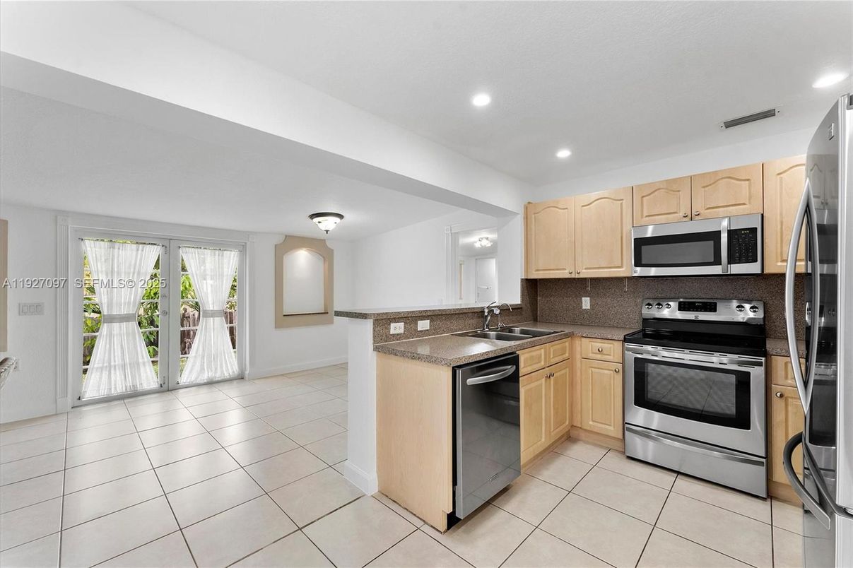 Interior, Kitchen, Recessed Lighting, Stainless Steel Appliances
