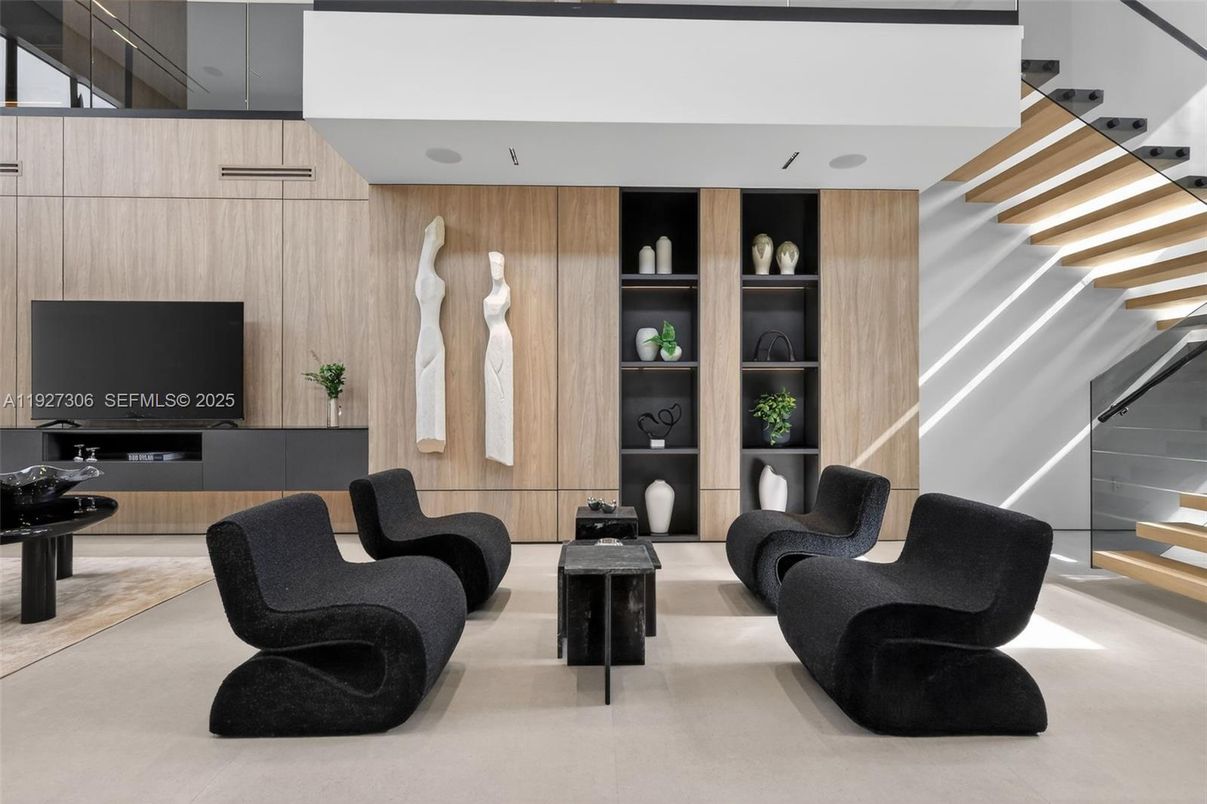 Interior, Living room, Wooden Walls