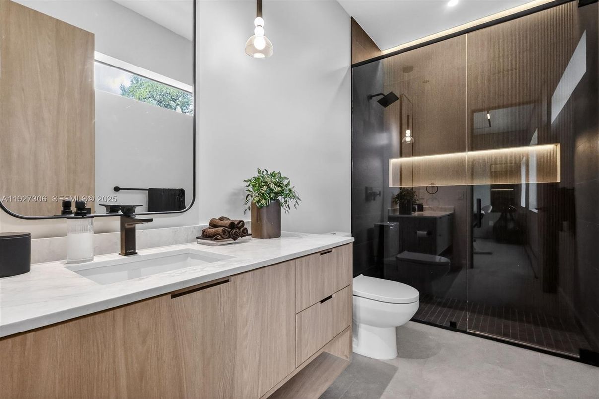 Bathroom, Glass Shower, Interior