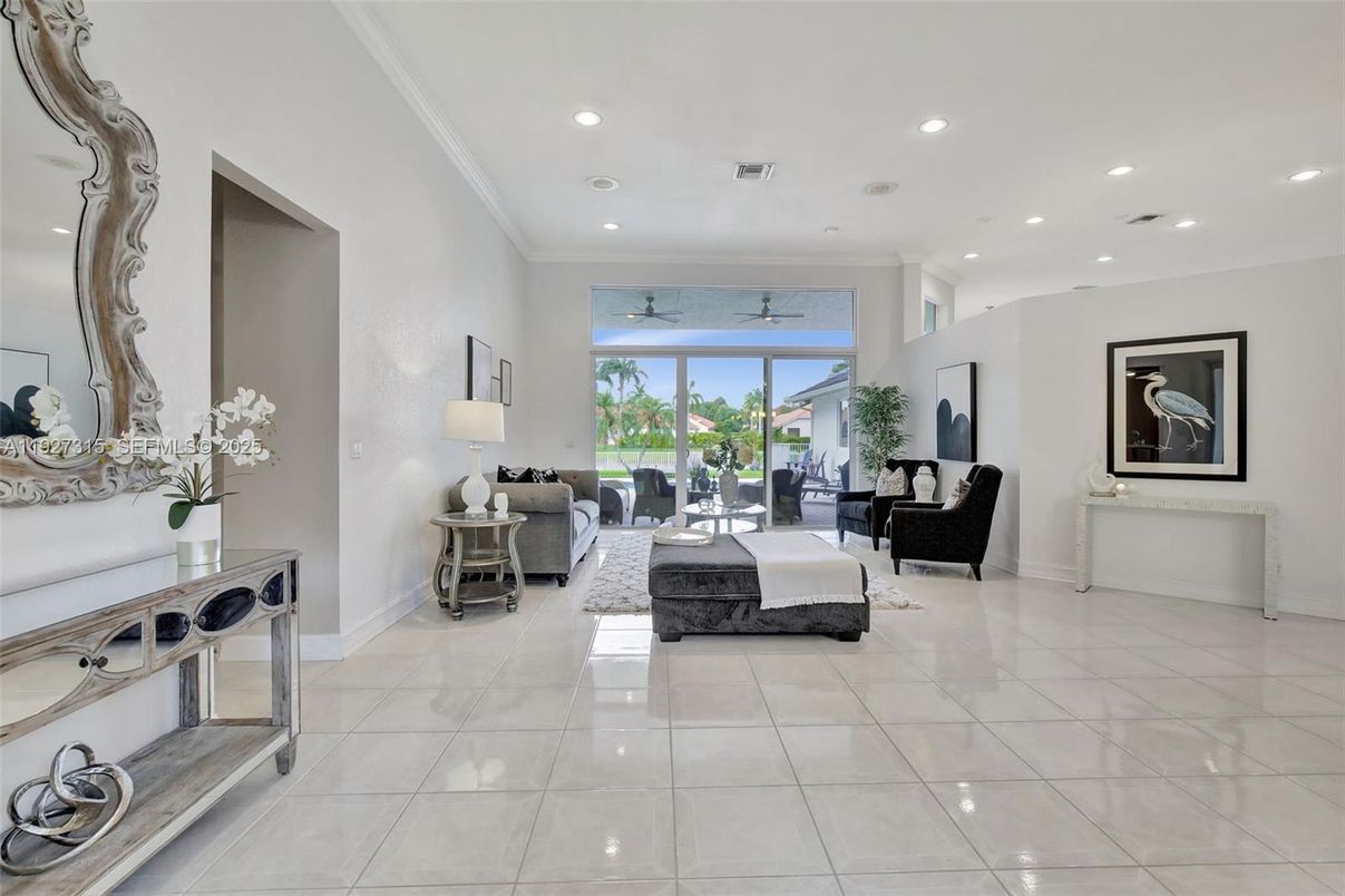 Interior, Living room, Recessed Lighting